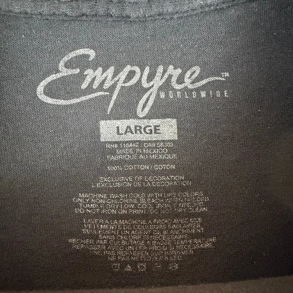 Empyre Worldwide Mens Large Black Pocket T-Shirt Galaxy Space Print Cotton‎ Tee